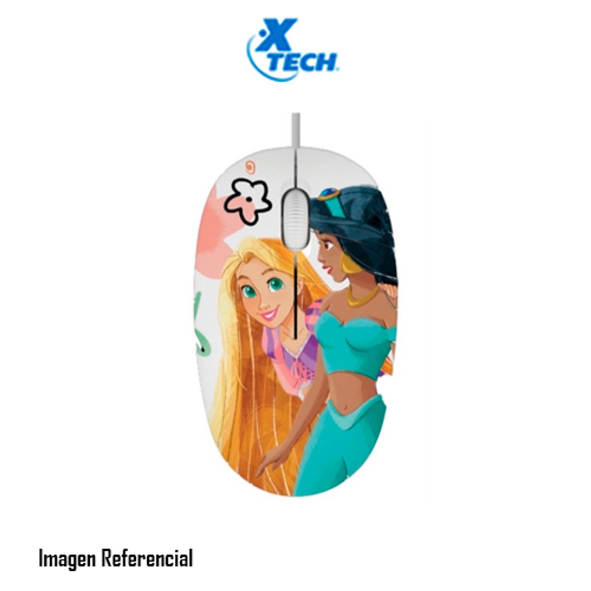XTECH - MOUSE XTECH CABLEADO PRINCESS WIRED USB DISNEY PN XTM-D406PS