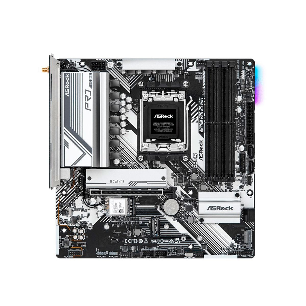 ASROCK - PLACA MADRE ASROCK AMD SOCKET AM5 A620 ATX PN A620M PRO RS WIFI