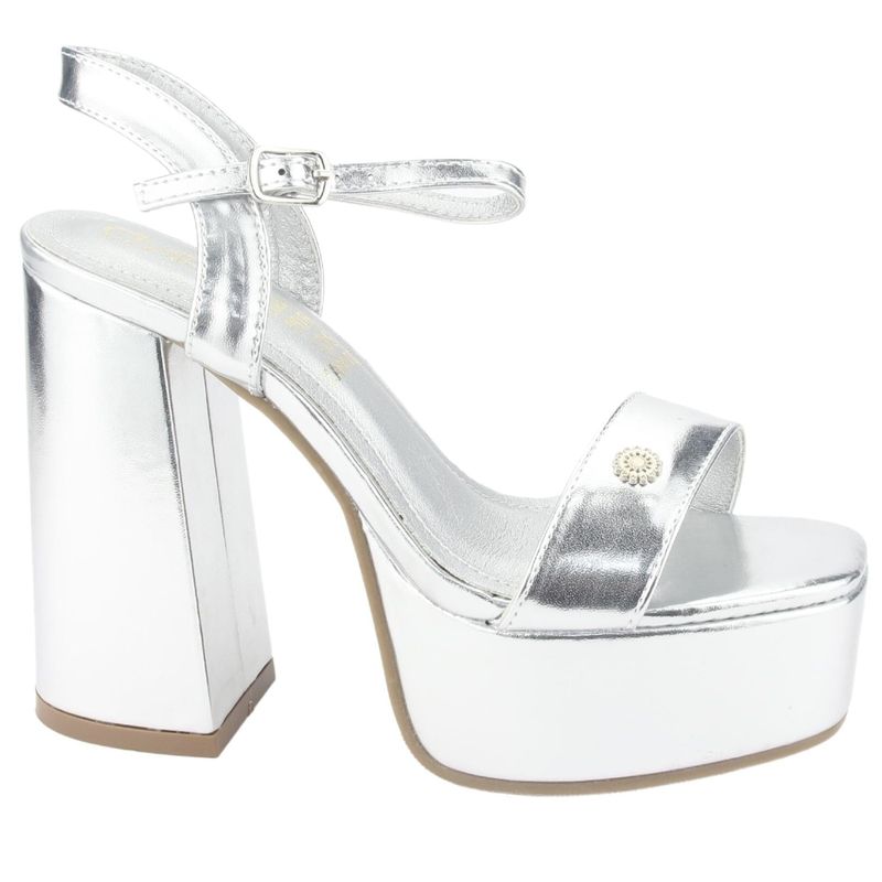 CHALADA - Sandalia Mujer Plateado Casual Chalada Yaya-3