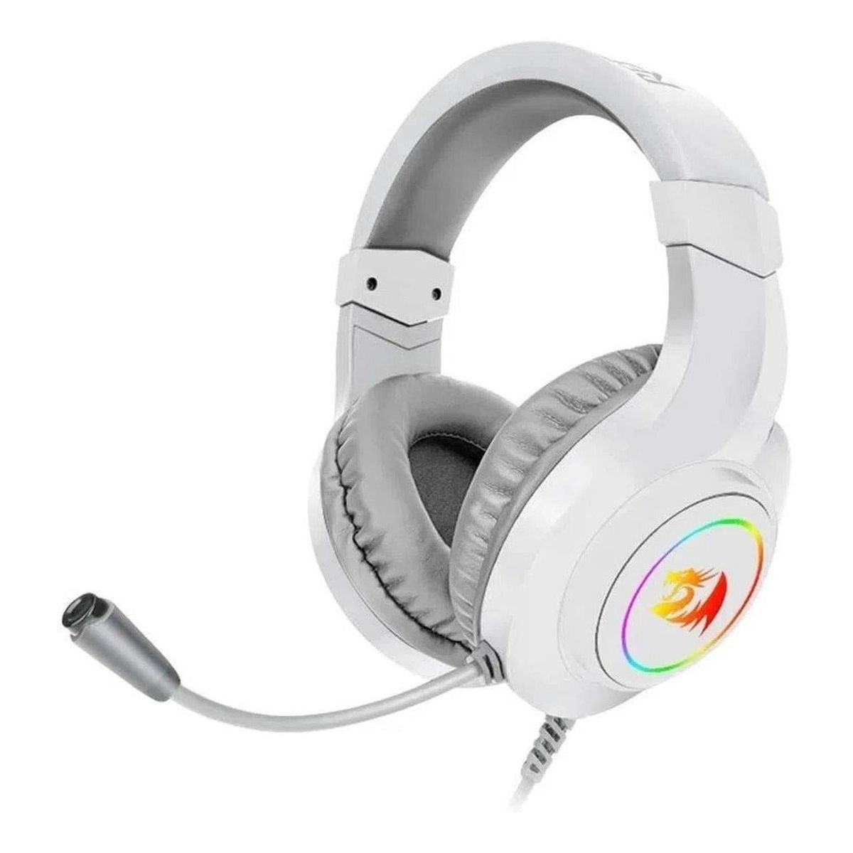 REDRAGON - Auriculares Redragon HYLAS H260W-RGB WHITE