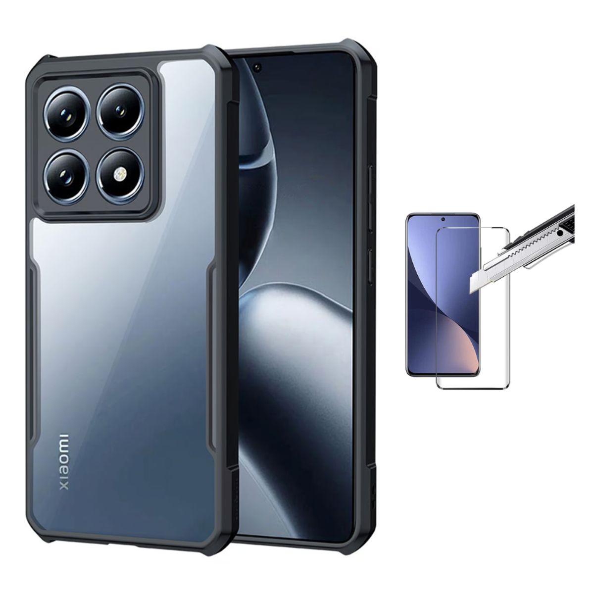 XUNDD - CASE XUNDD BUMPER XIAOMI MI 14T PRO Y VIDRIO