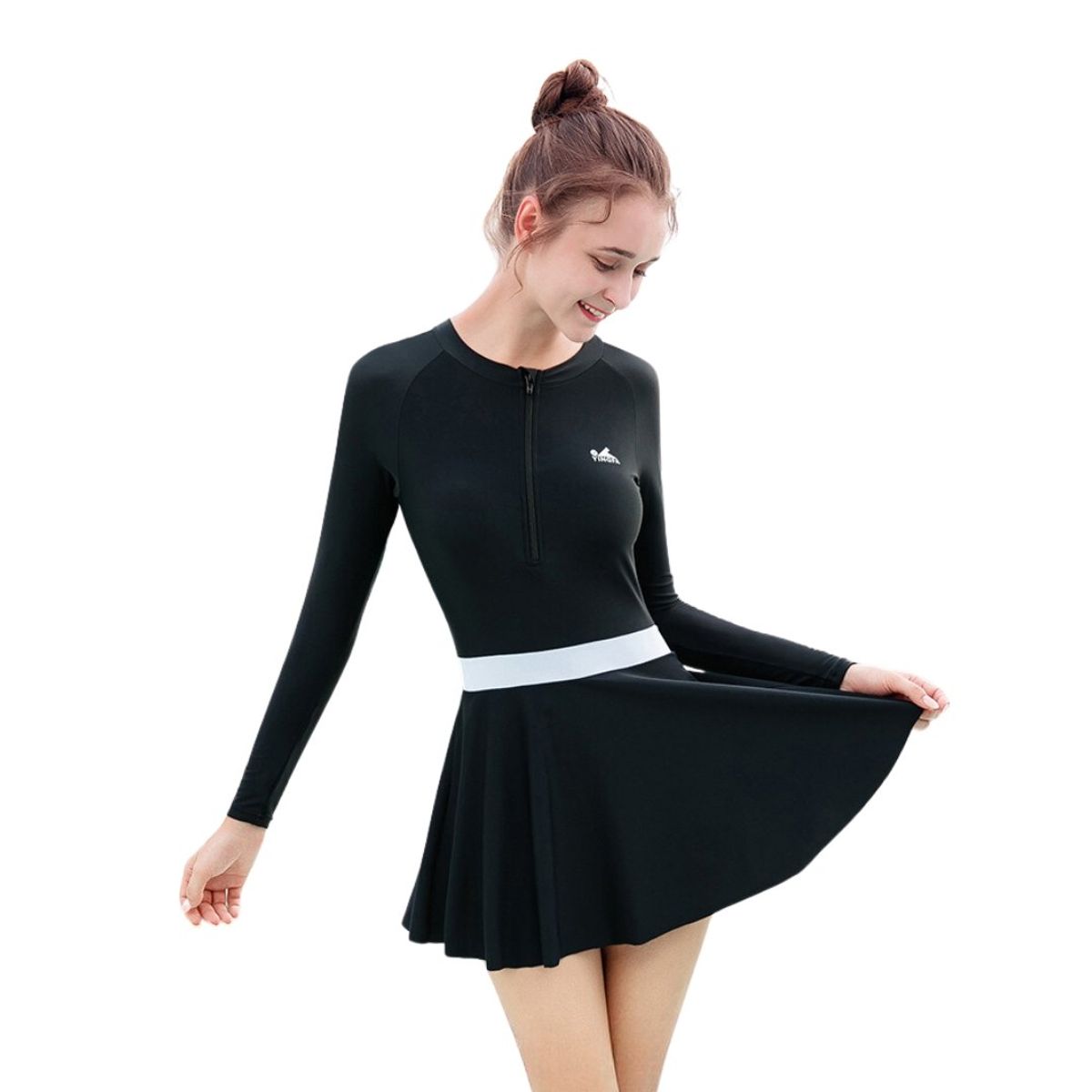 GENERICO - Traje De Baño YINGFA Skirt Suit Manga Larga