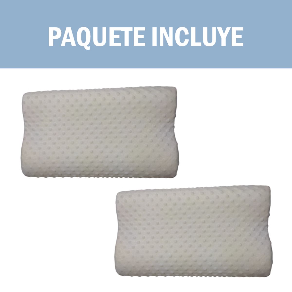 GENERICO - Pack  x2 Almohadas memory foam.