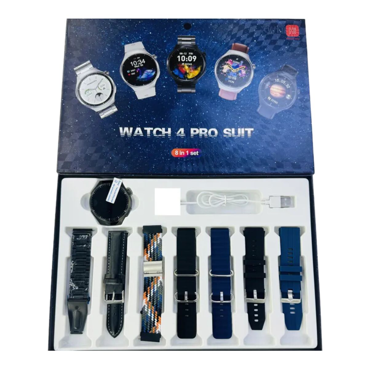 GENERICO - Reloj Smartwatch 4 Pro Suit 7 en 1 - negro