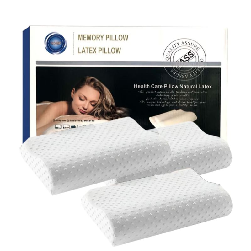 GENERICO - Pack  x3 Almohadas de latex con memory foam.