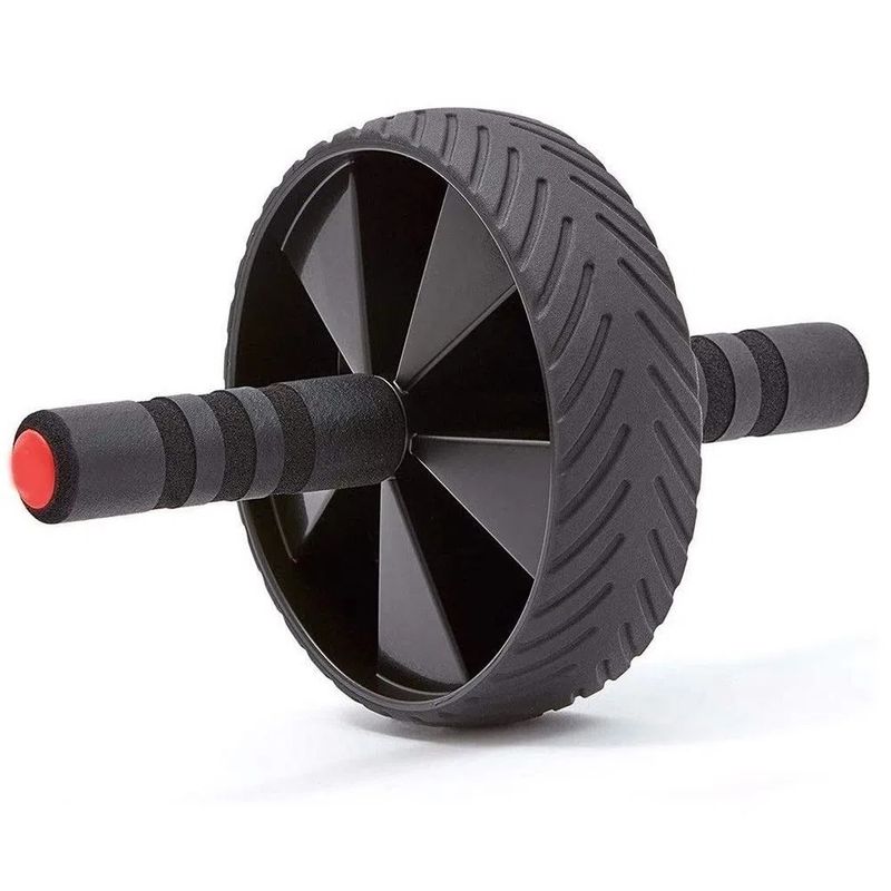 GENERICO - Rueda Abdominal  Caucho Color  Negro Entrenamiento Fitness