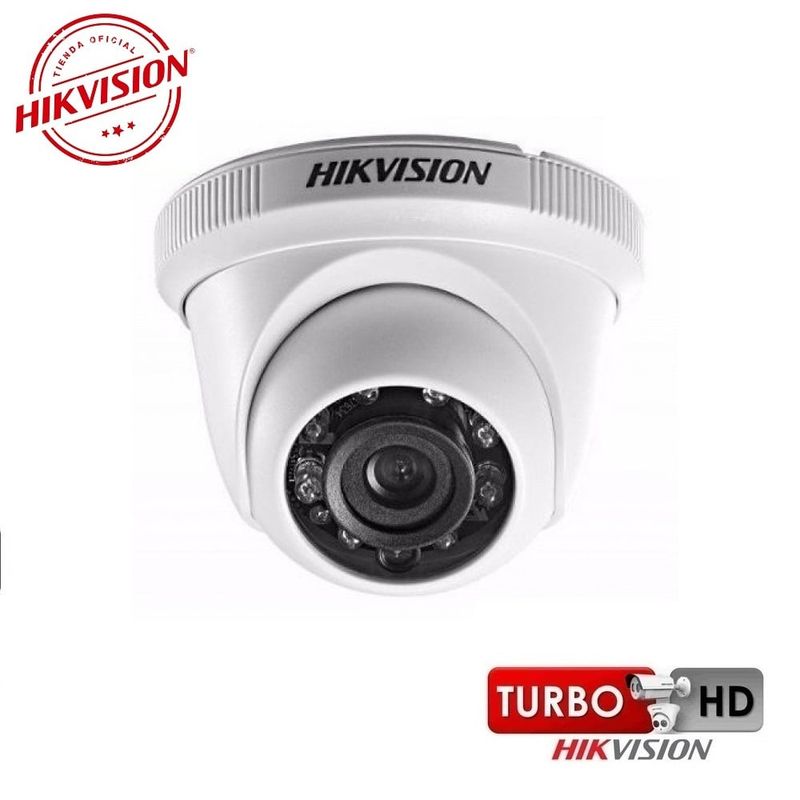HIKVISION - Cámara Domo Interior HD 4 en 1 DIA y NOCHE IR 20m Hikvision