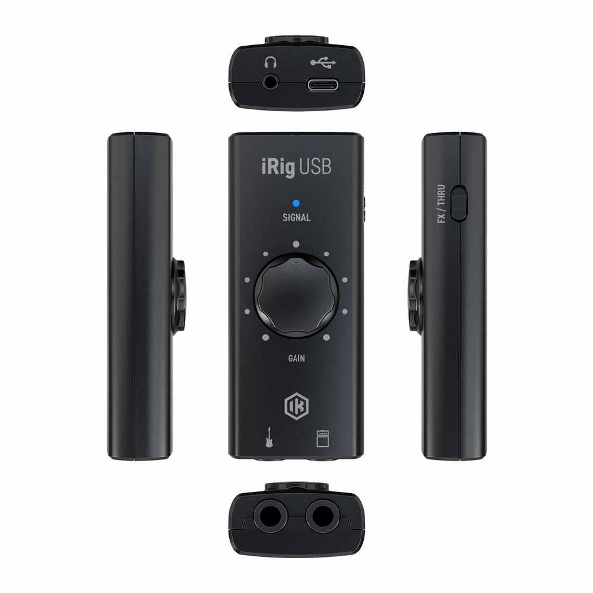 IK MULTIMEDIA - Interfaz de guitarra - IK Multimedia - IP-IRIG-USB-IN -Negro