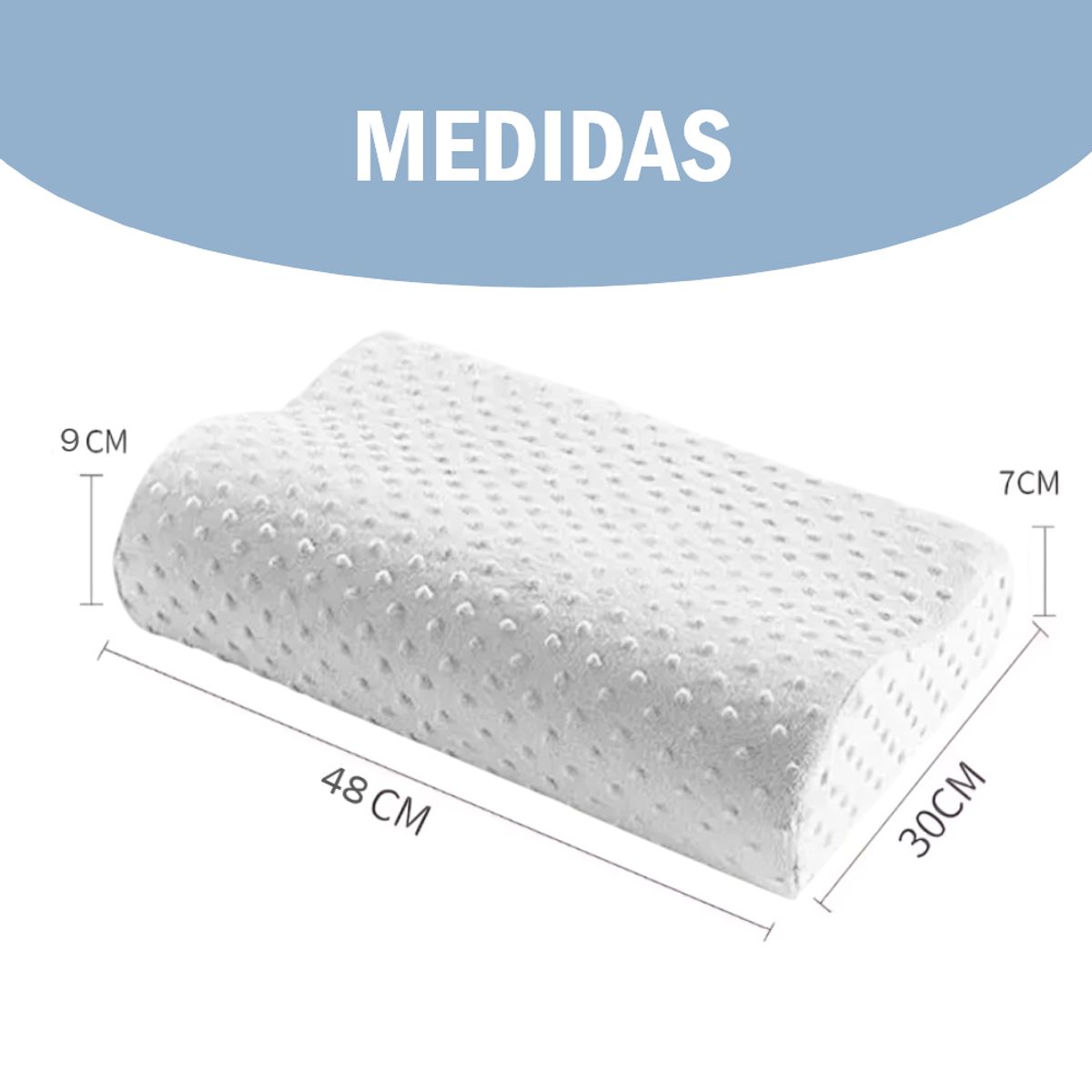 GENERICO - Set x3 Almohadas con memory foam.