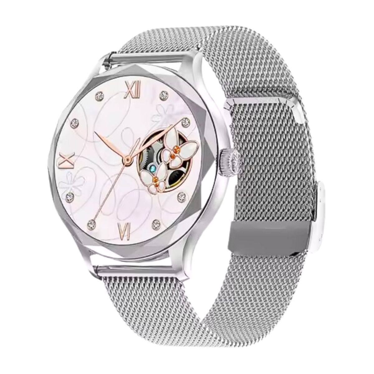 GENERICO - Smartwatch DTS Diamond  Pantalla Amoled Doble correa - Plateado