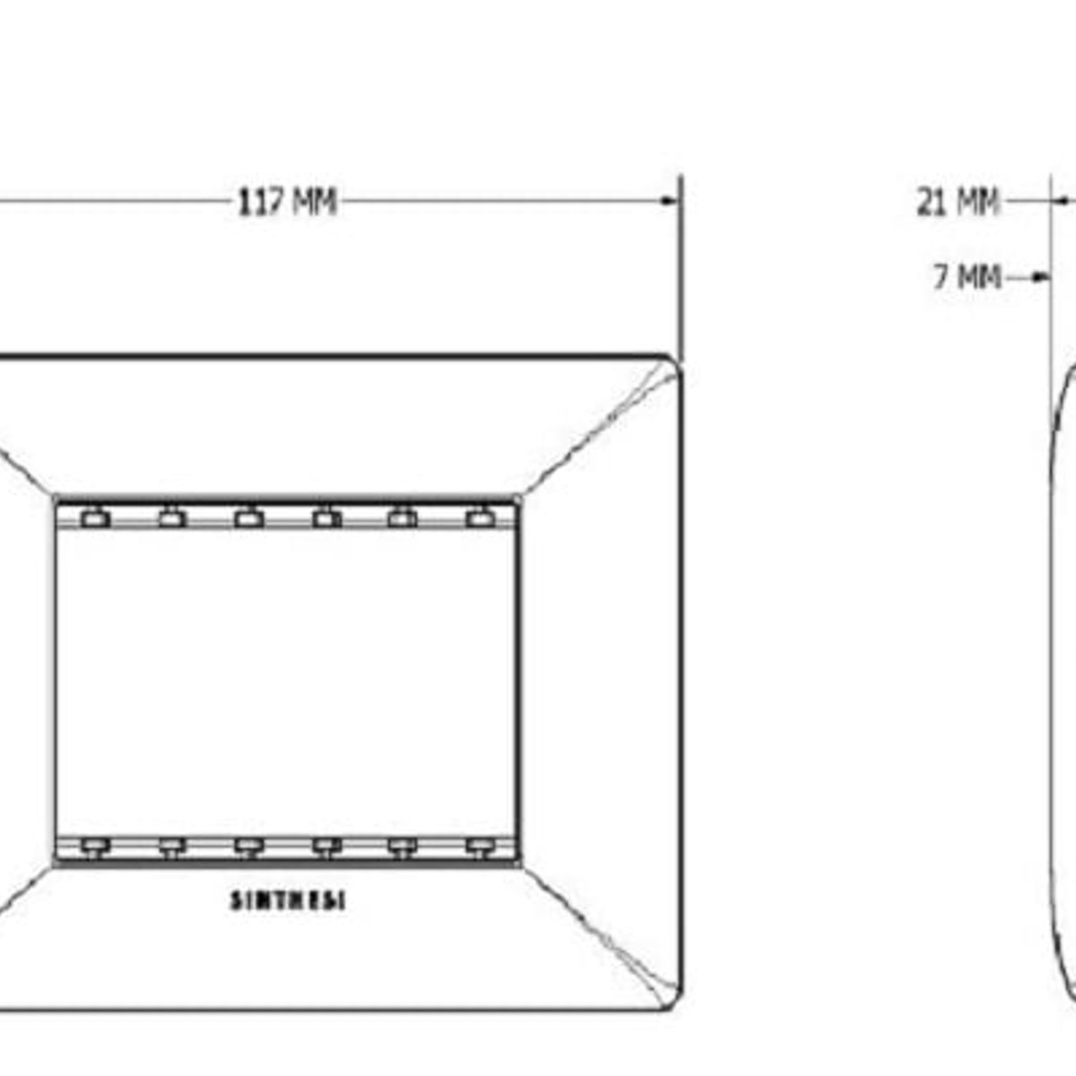 SINTHESI - TOMACORRIENTE DOBLE 01 SCHUKO Y 01 3 EN LINEA S22 SINTHESI