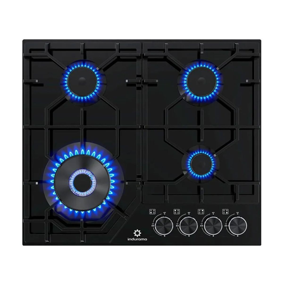 INDURAMA - Encimera a Gas Indurama 50cm EGASI-604CGNE Negro.