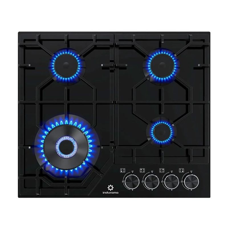INDURAMA - Encimera a Gas Indurama 50cm EGASI-604CGNE Negro.