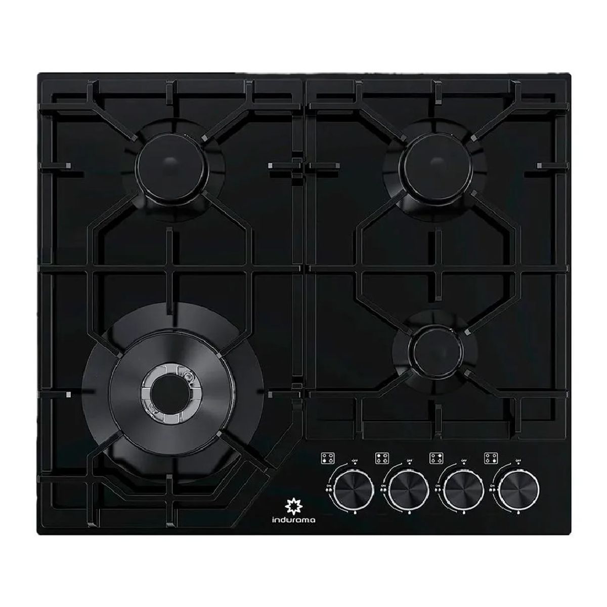 INDURAMA - Encimera a Gas Indurama 50cm EGASI-604CGNE Negro.