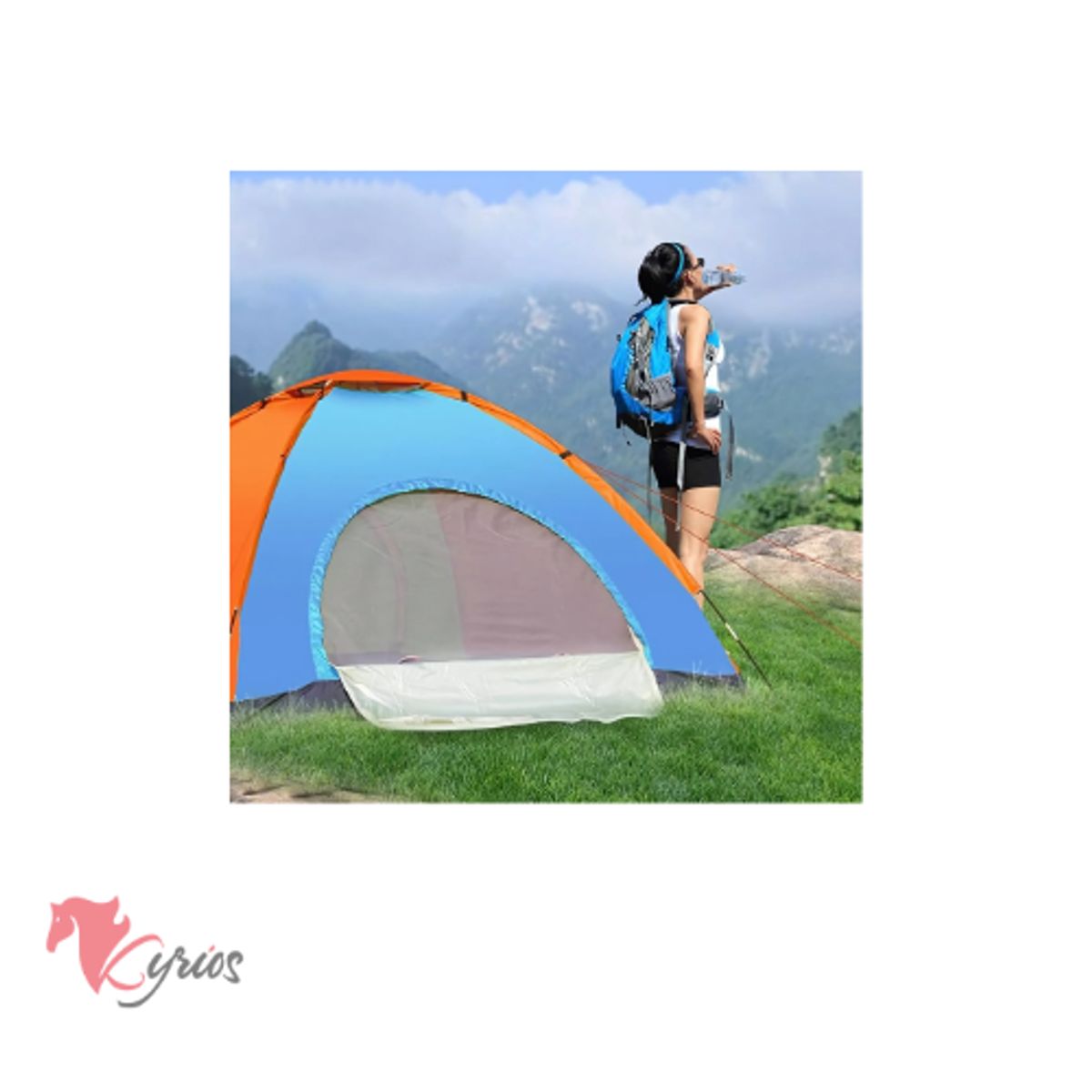 NO LOGO - Carpa Manual Para 2 Personas