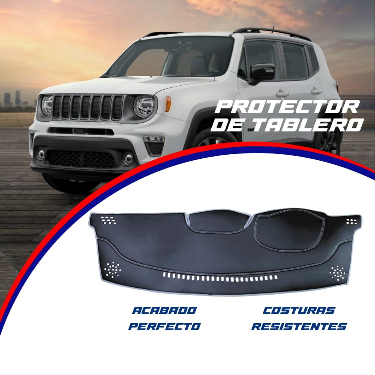 TECGO - PROTECTOR TAPETE DE TABLERO PARA JEEP RENEGADE 2023