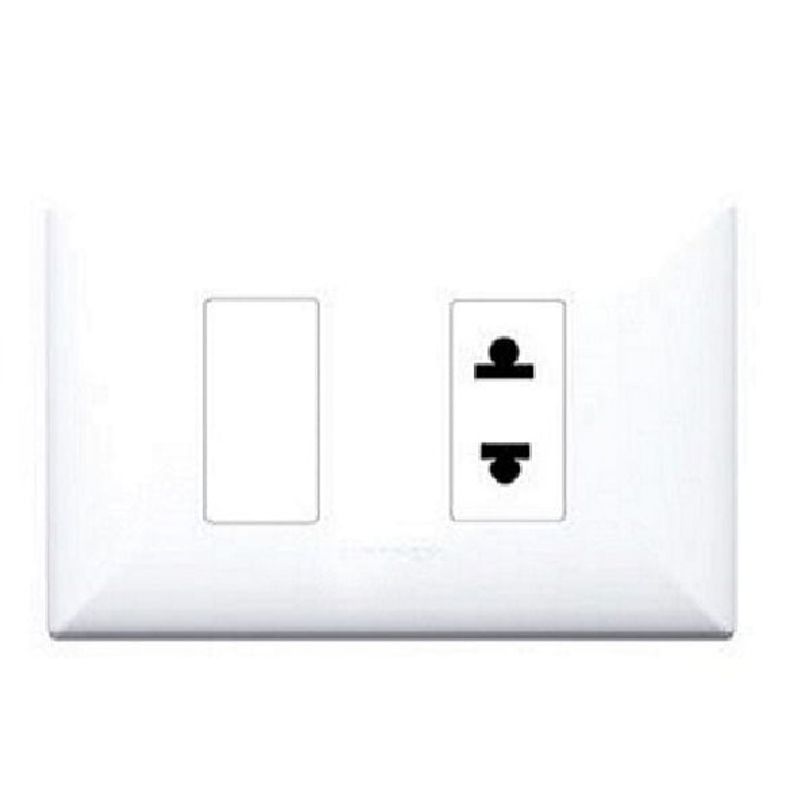 SINTHESI - INTERRUPTOR TOMACORRIENTE 01 SIMPLE Y 01 EUROAMERICANO S17 SINTHESI