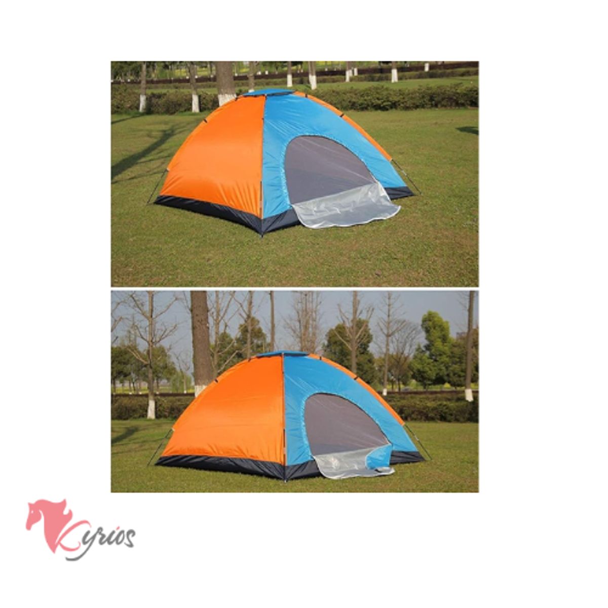 NO LOGO - Carpa Manual Para 3 Personas