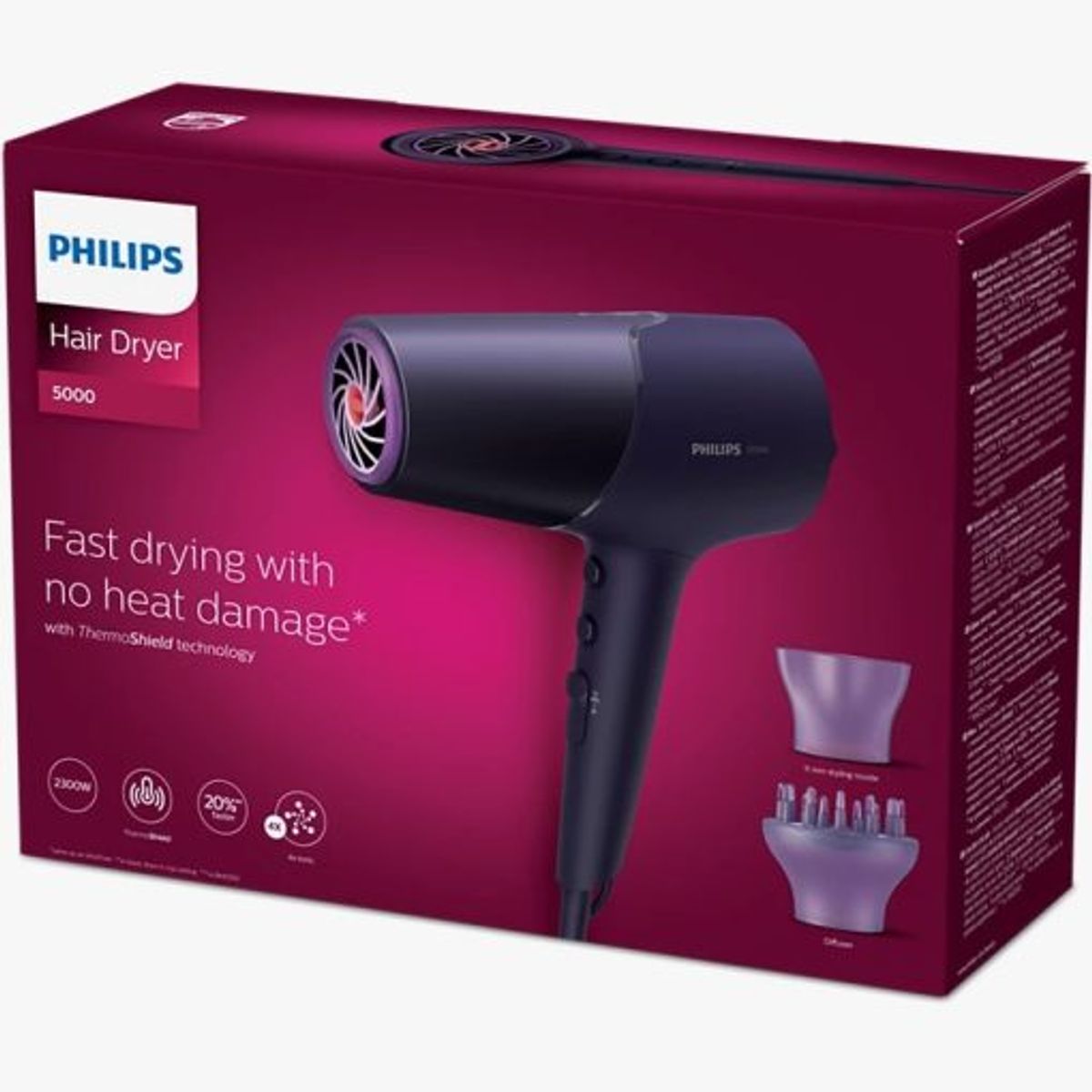 PHILIPS - Secadora Philips c/protección termica BHD514 00