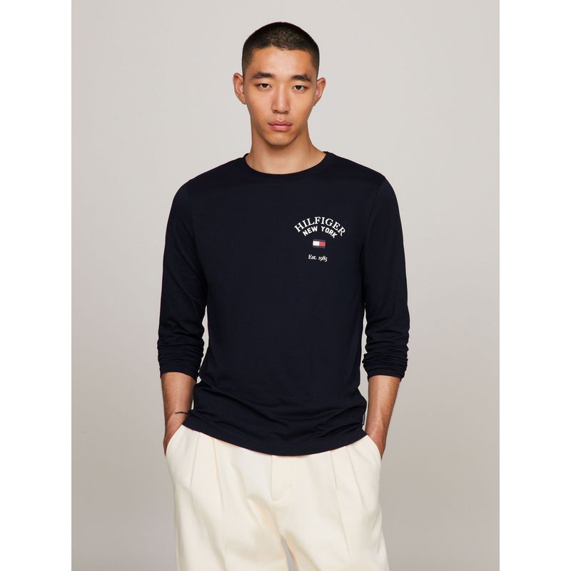 TOMMY HILFIGER - CAMISETA ARCH VARSITY LS TEE TH