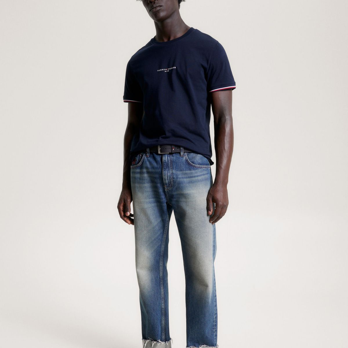 TOMMY HILFIGER - CAMISETA TOMMY LOGO TIPPED TEE