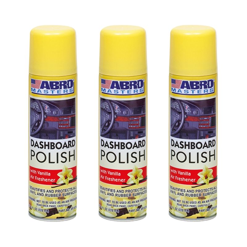 ABRO - ABRO Silicona para Tableros Vainilla DP-633 - 220mL Pack x 3