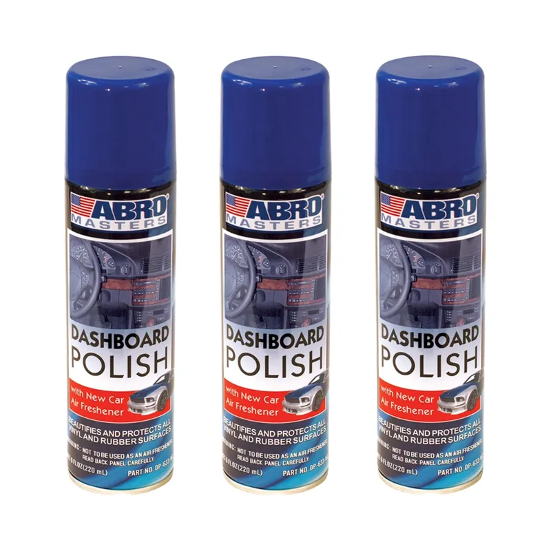 ABRO - ABRO Silicona para Tableros Aroma Auto Nuevo - 220mL Pack x3