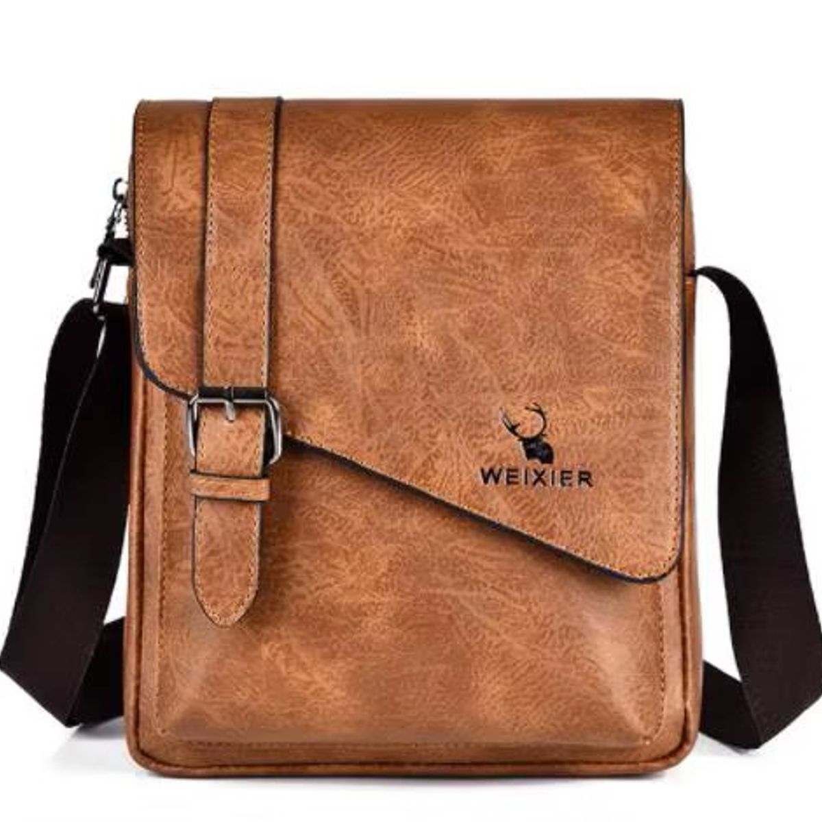 GENERICO - Makeway - Morral Bolso Hombre cuero PU