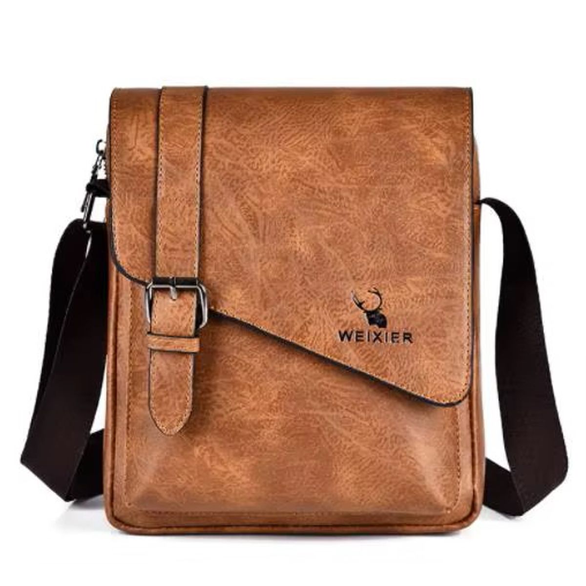 GENERICO - Makeway - Morral Bolso Hombre cuero PU