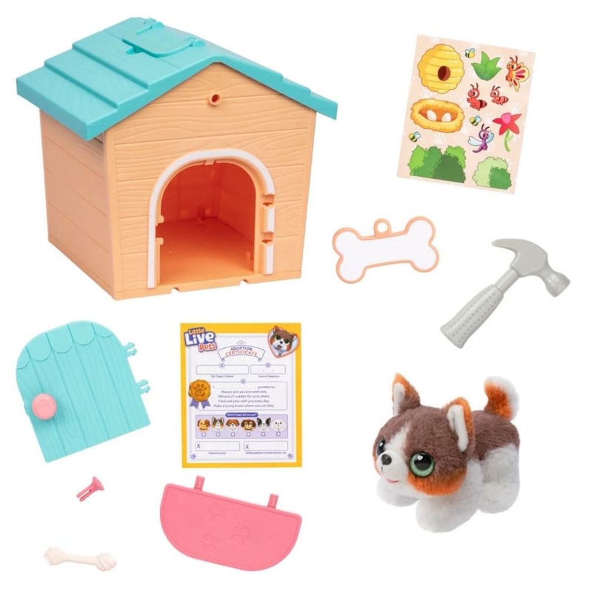 LITTLE LIVE PETS - Little Live Pets Playset Perritos Sorpresa Con Casa Armable