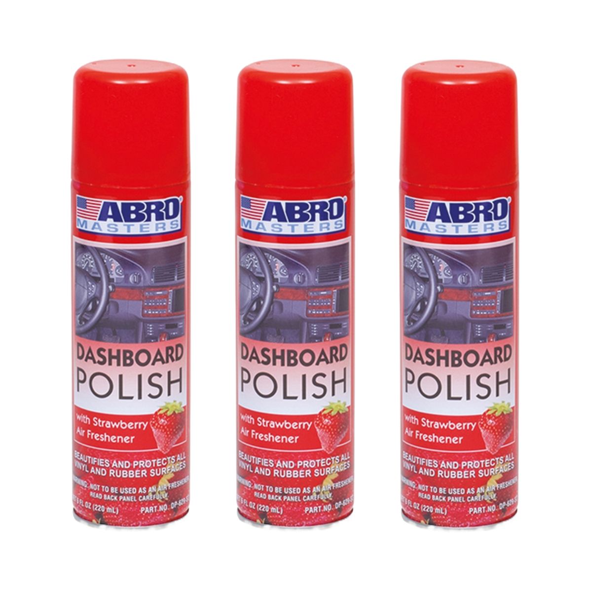 ABRO - ABRO Silicona para Tableros Fresa DP-633 - 220mL Pack x 3