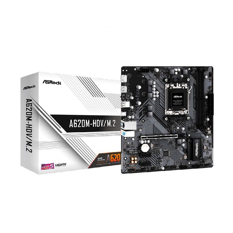 ASROCK - PLACA MADRE ASROCK SOCKET AM5 AMD A620 ATX PN A620M-HDVM2