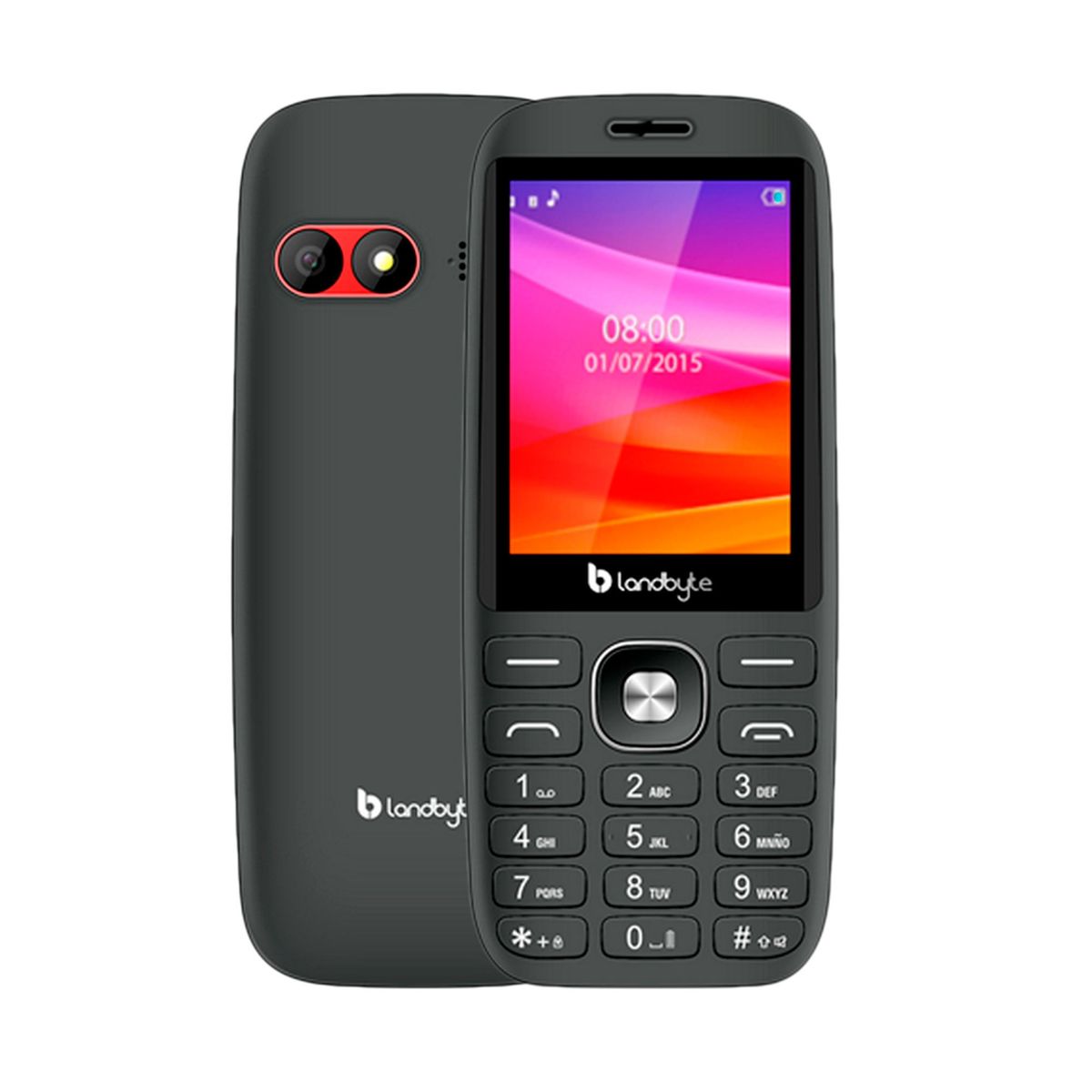 LANDBYTE - TELEFONO CELULAR BASICO 4G LANDBYTE LT1418 NEGRO PN LT1418