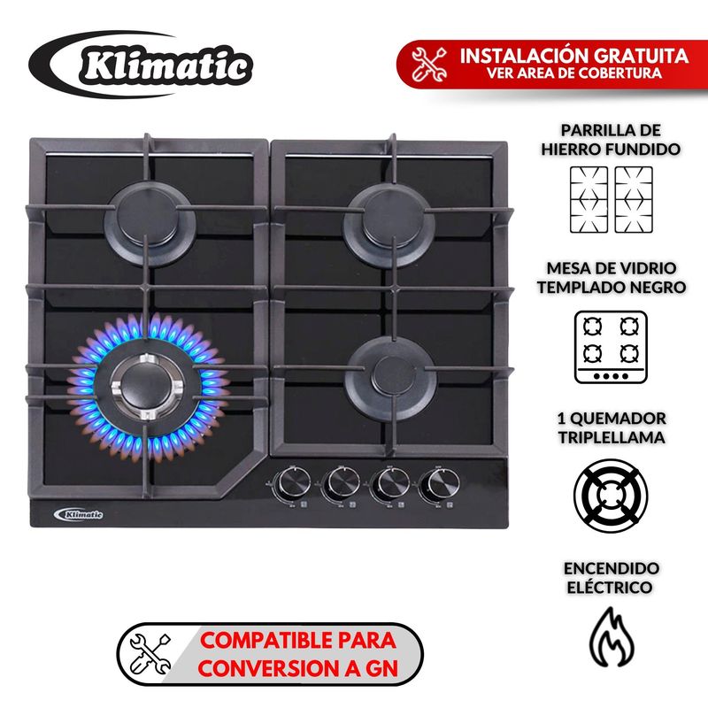 KLIMATIC - Cocina para empotrar 60cm ALESSIA