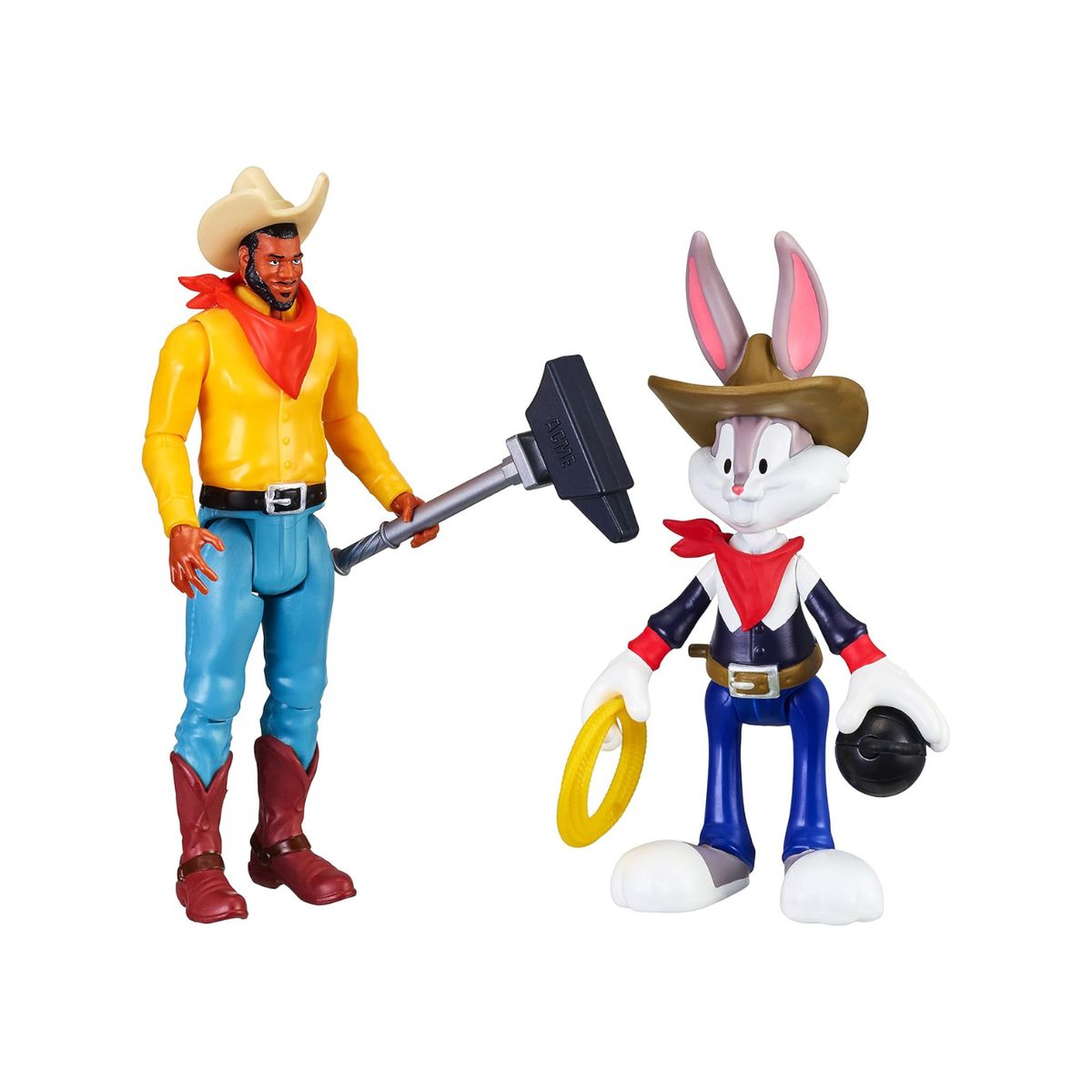 SPACE JAM - Space Jam - Lebron James y Bugs Bunny pack 2 Figuras acción
