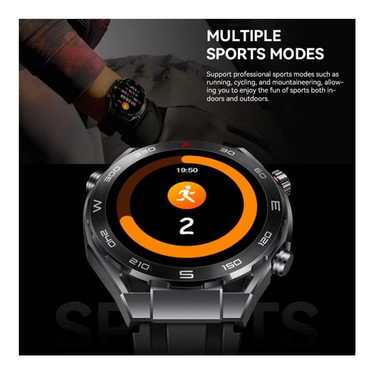 GENERICO - SMARTWATCH HW5 UlTIMATE AMOLED Black 480480px con GPS