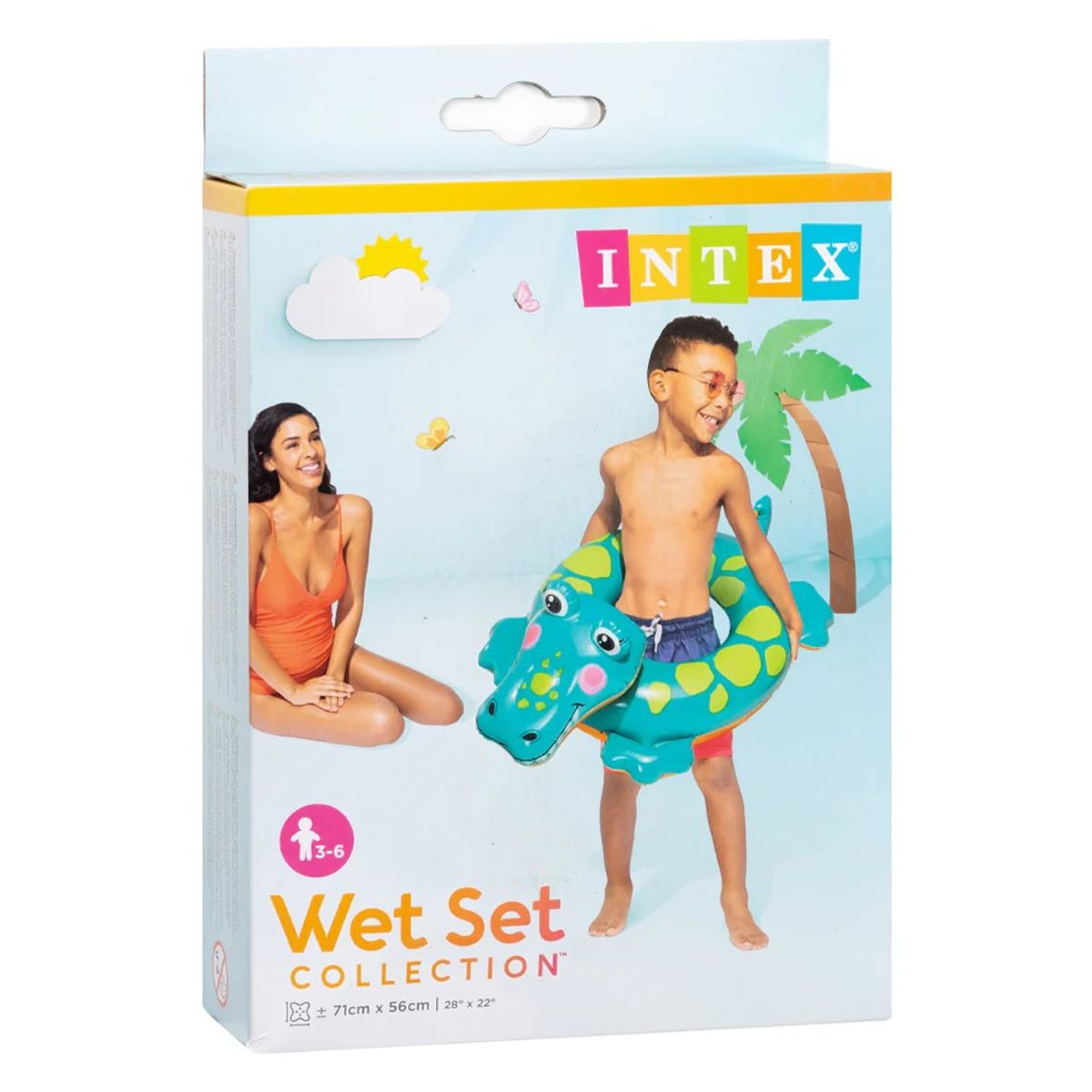 INTEX - FLOTADOR INFLABLE PARA NIÑOS - COCODRILO - INTEX