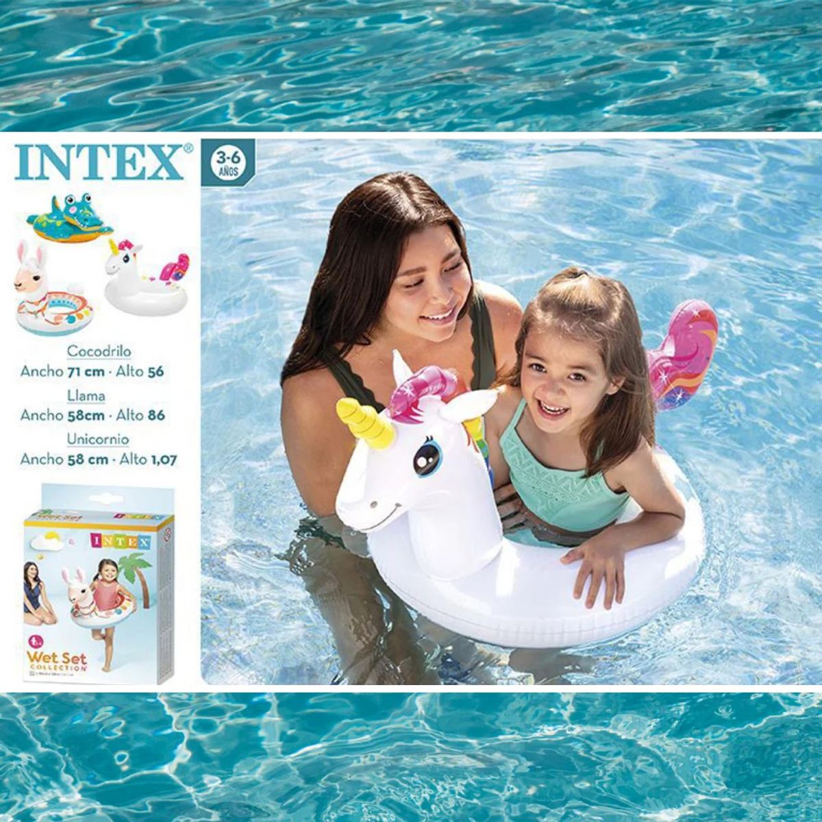 INTEX - FLOTADOR INFLABLE PARA NIÑOS - UNICORNIO - INTEX