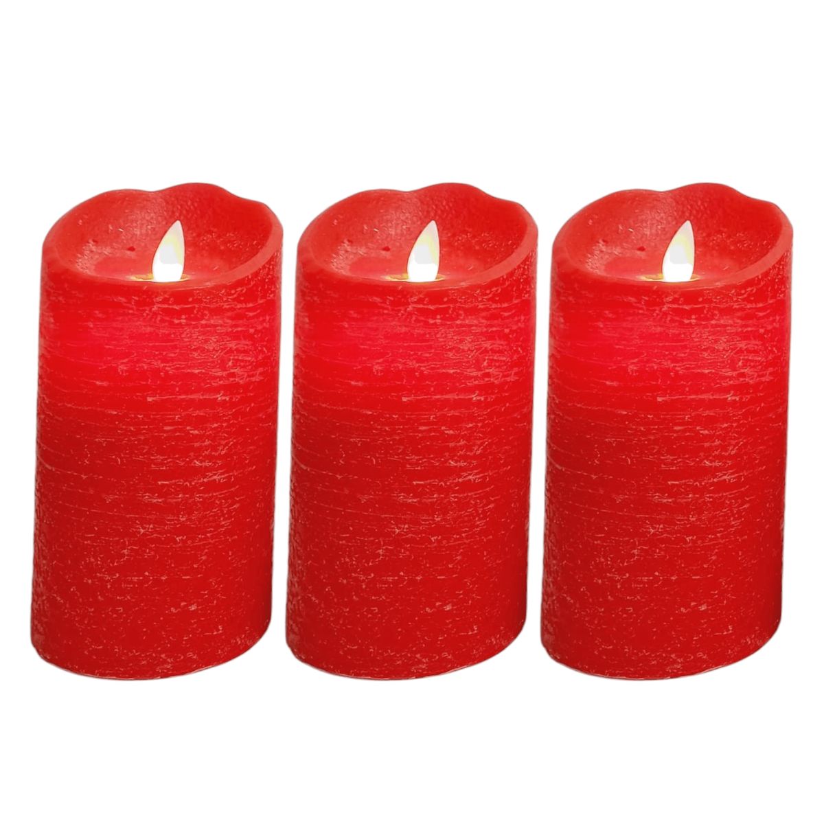 GENERICO - Velas Led Rojo  Con Control Remoto Setx3