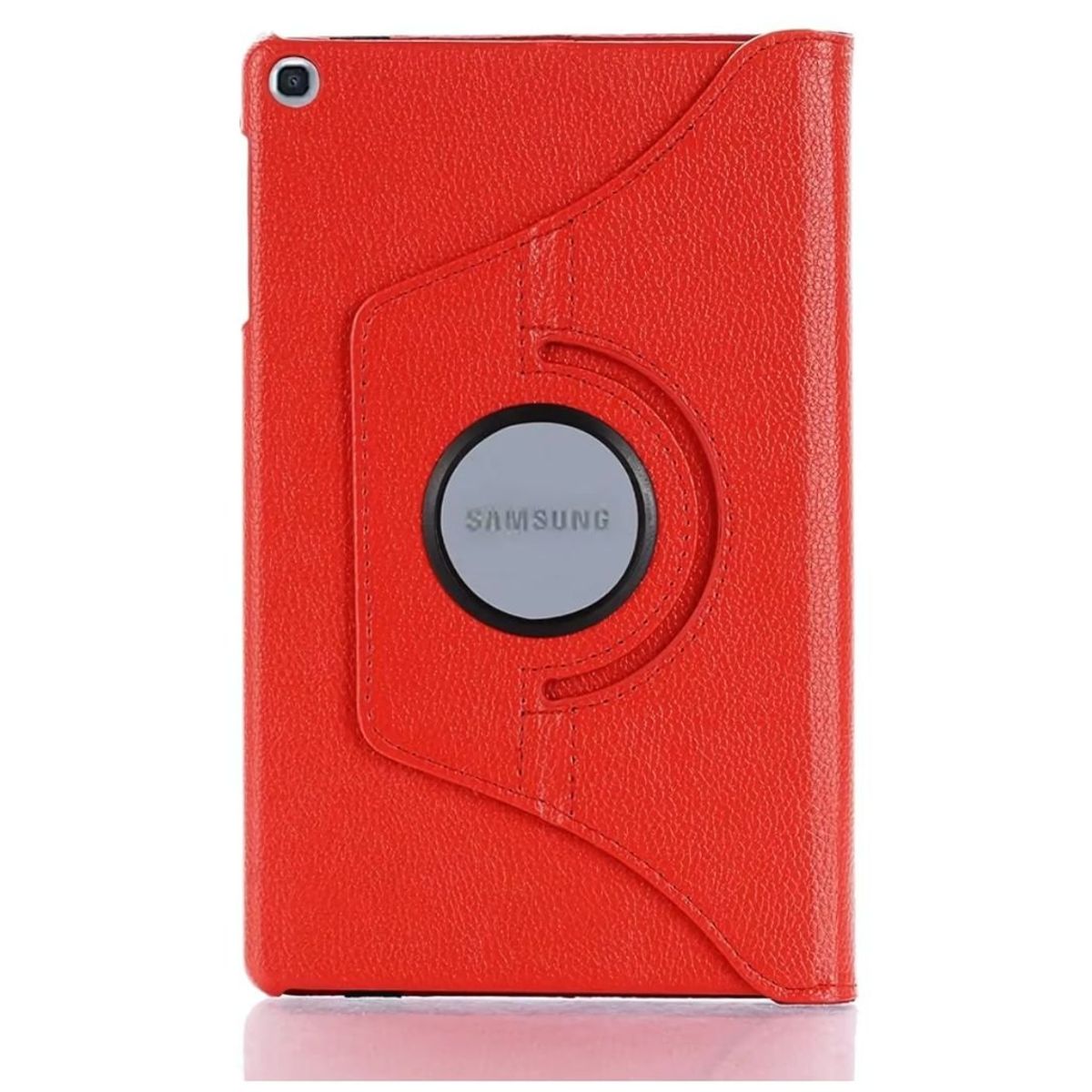 GENERICO - Funda Rojo Cuero Giratoria Compatible Tab Samsung Galaxy S6 Lite P610