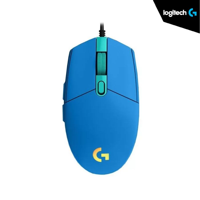 LOGITECH - MOUSE LOGITECH G203 LIGHTSYNC BLUE GAMING LED-RGB