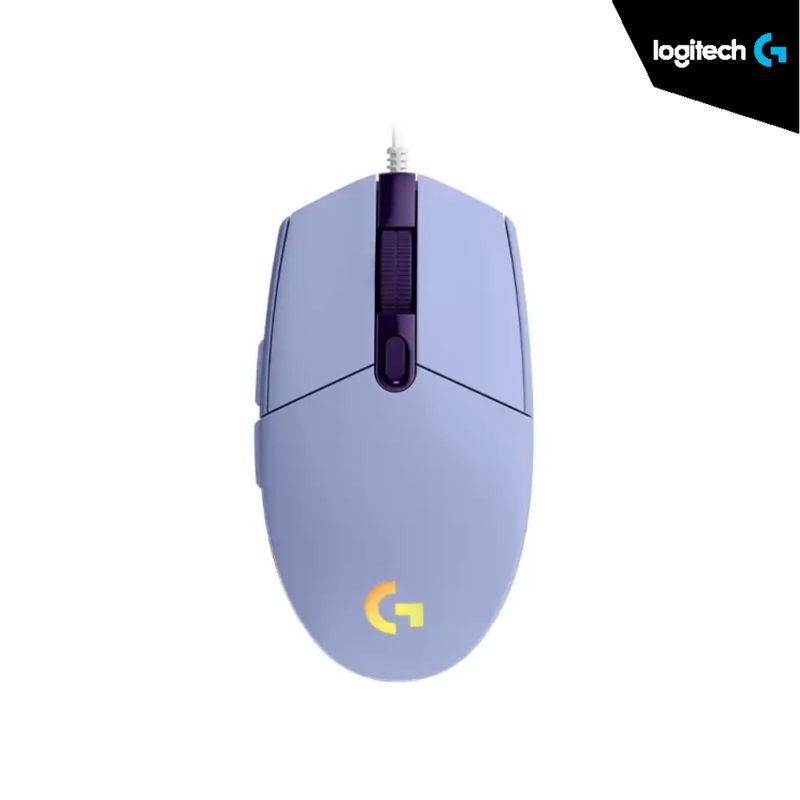 LOGITECH - MOUSE LOGITECH G203 LIGHTSYNC LILA GAMING LED-RGB