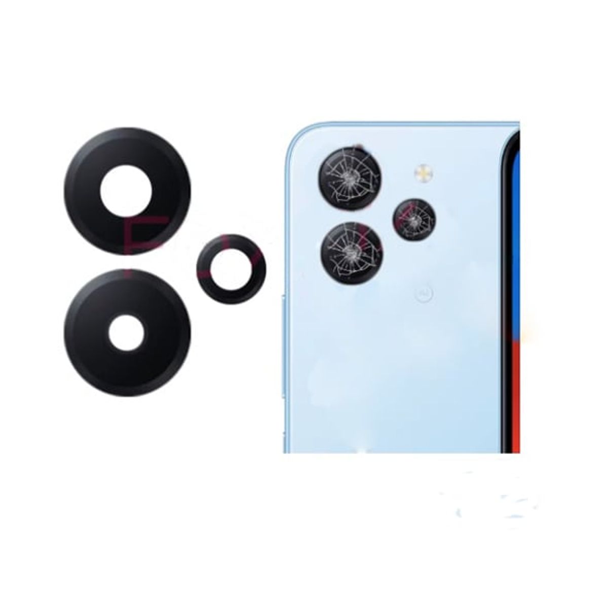 GENERICO - Repuesto lente Vidrio de cámara Xiaomi Redmi 12 5G