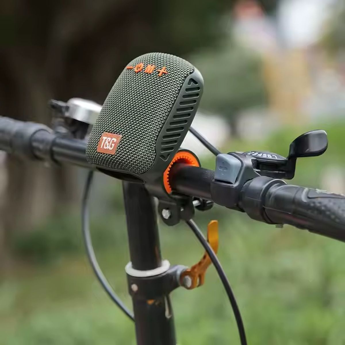 GENERICO - SPEAKER PARA BICICLETA VERDE MILITAR