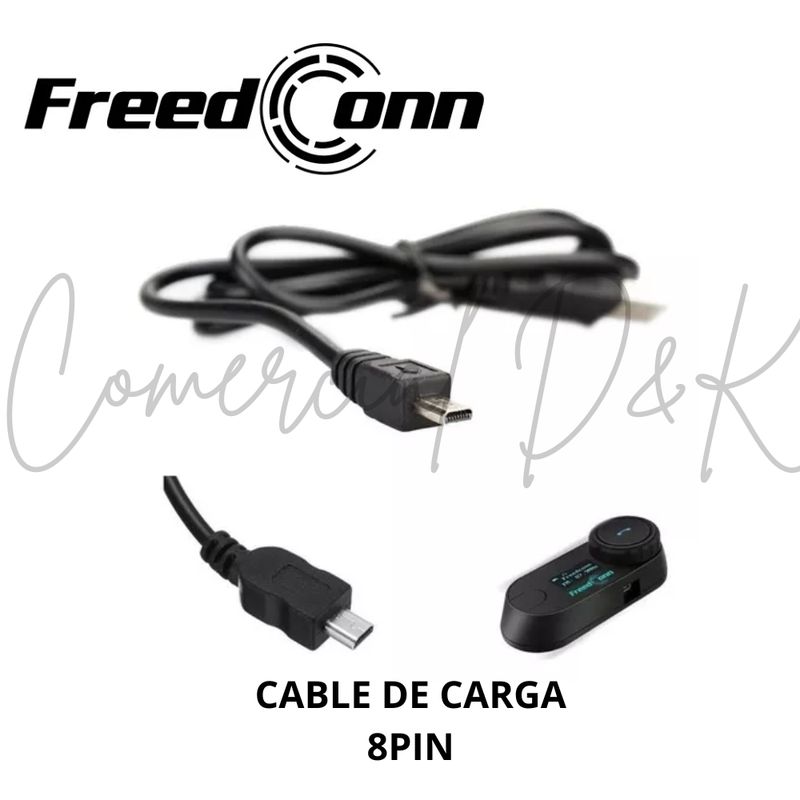 FREEDCONN - CABLE CARGADOR 8PIN - FREEDCONN FDCVB TMAX TCOM