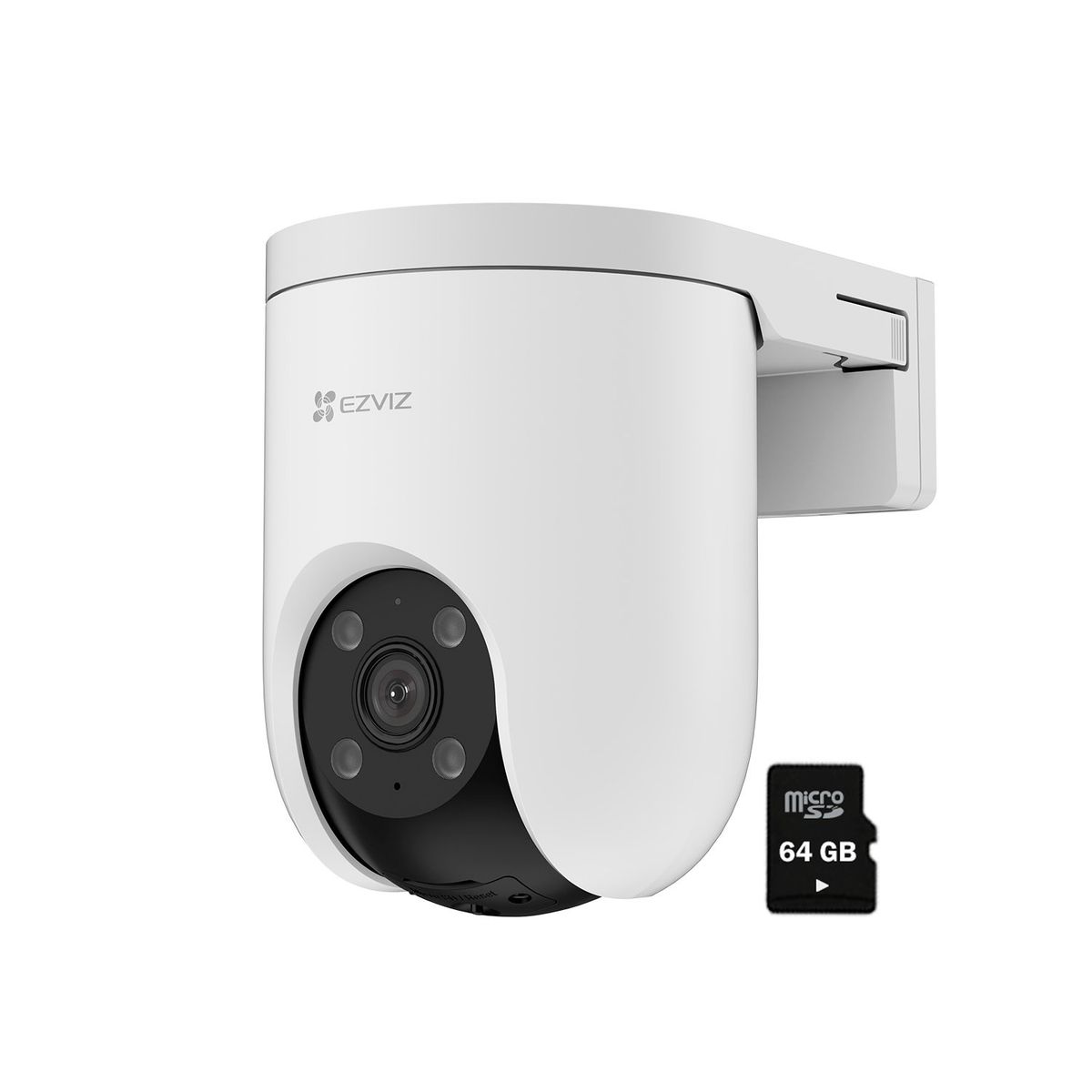 EZVIZ - Cámara Seguridad Ezviz H8C 3MP PoE  Gira 360 IP65 Noche Color SD 64GB