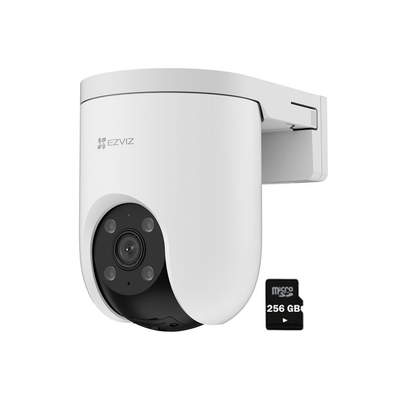 EZVIZ - Cámara Seguridad  Ezviz H8C 3MP PoE Gira 360 IP65 Noche Color SD 256GB