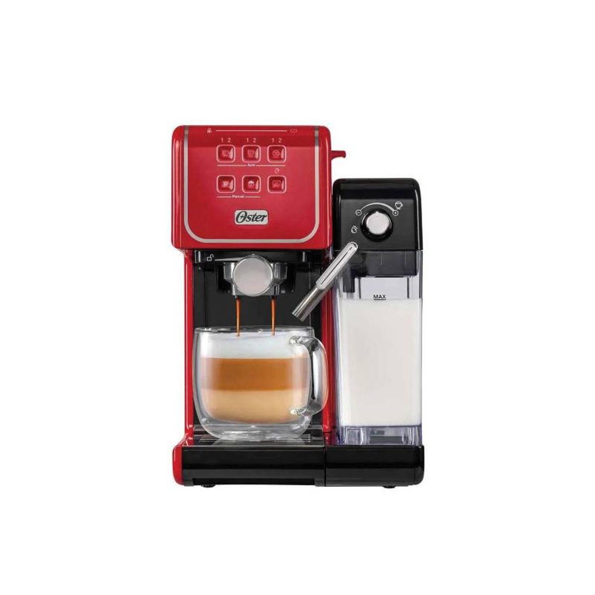 OSTER - Cafetera Oster PrimaLatte Automatica BVSTEM6801R Rojo