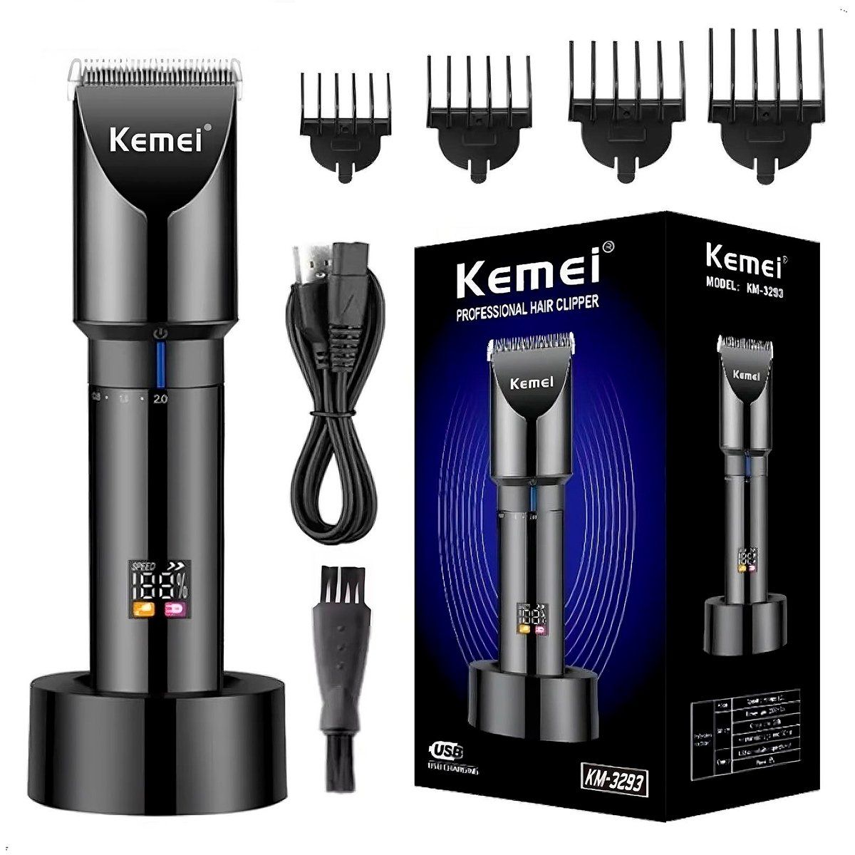 KEMEI - Máquina Corta Pelo Kemei KM3293 Profecional Base Recargable