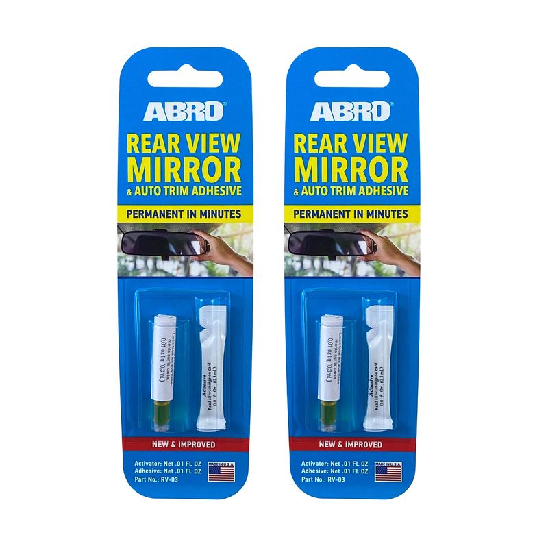ABRO - ABRO Pegamento para Espejo Retrovisor RV-03 Pack x 2
